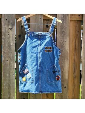 Disney X Pixar X Forever 21 Denim Overall Dress Size Large Mini dress